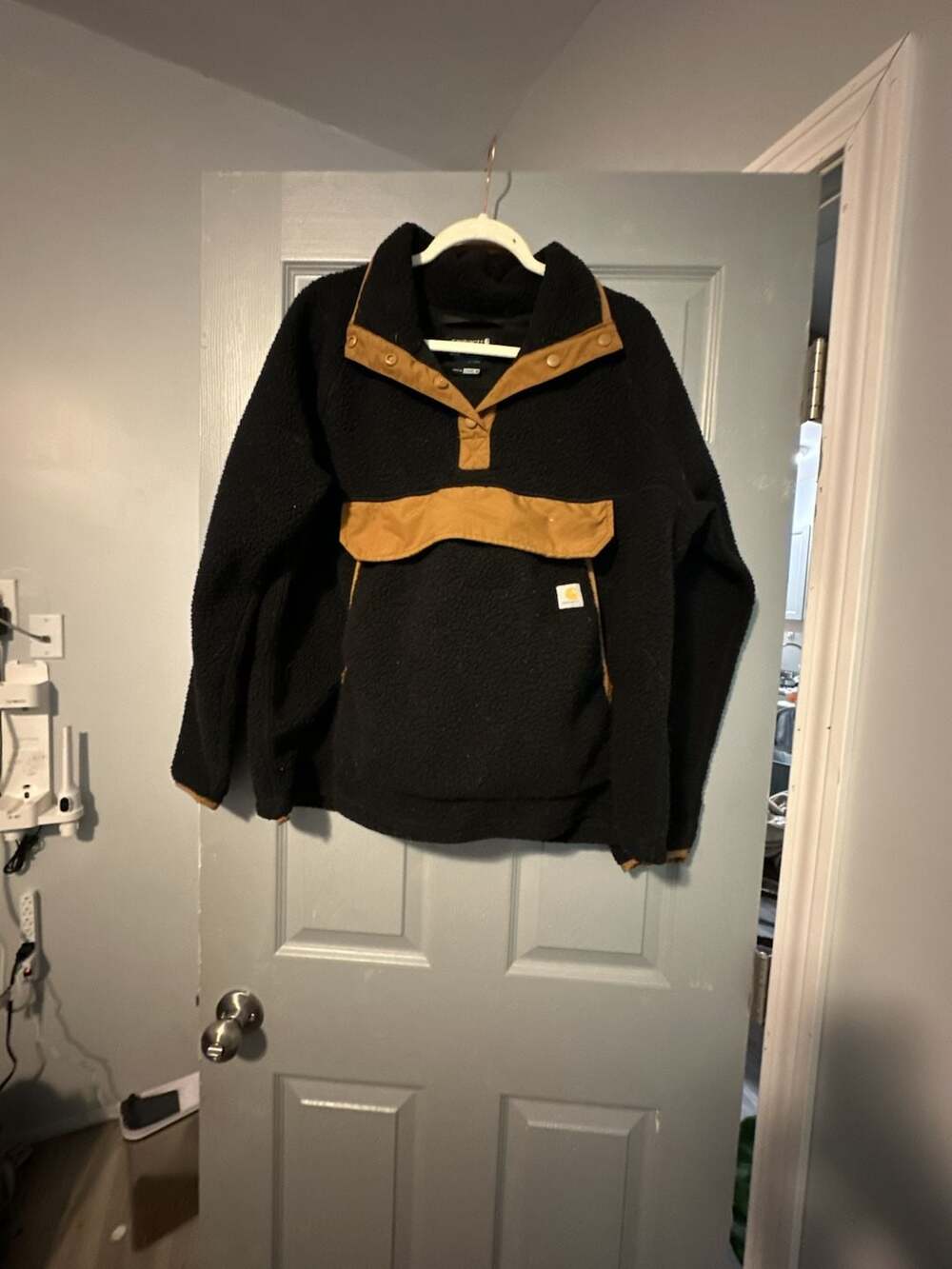 Carhartt Women's Relaxed Fit Sherpa Fleece Pullover Snap-Front Jacket